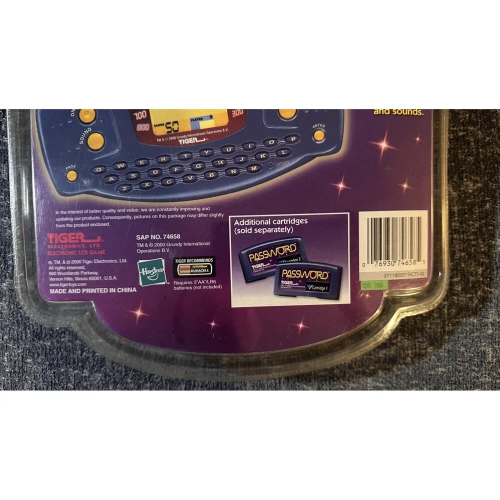 Tiger Electronics Super Password Brand New & Sealed 2000